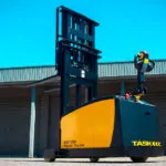 TASK BOA legless stacker outdoors.