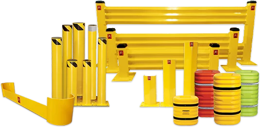 Savety Yellow collision awareness products and rails.