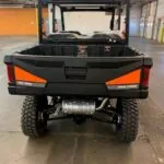 Back of 2023 Pro XD Mid-Size Crew utility vehicle.