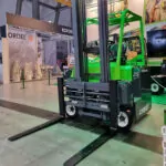 Combilift Combi-Cube forklift on showroom floor.