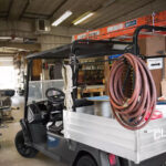 Cushman Hauler 1200 Utility Vehicle with loaded cargo bed.