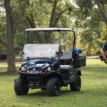 Cushman Hauler 800X Utility Vehicle in field.