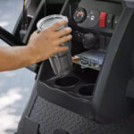 Cushman Hauler utility vehicle cup holders feature.