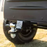 Cushman Hauler utility vehicle towing trailer hitch.