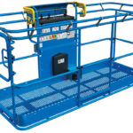 Genie Auxiliary Rail on boom lift bucket.