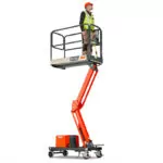 JLG 1030P access aerial lift with operator.