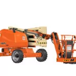 Front angle of JLG 450AJ HC3 boom lift.