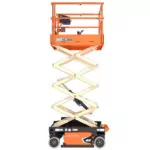 Raised JLG ES1530L scissor lift.