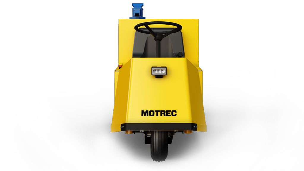 Front of Motrec MX-240 custom maintenance utility vehicle.
