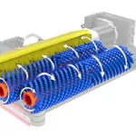 Kodiak floor scrubber cylindrical deck.