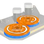 Kodiak floor scrubber disk deck.