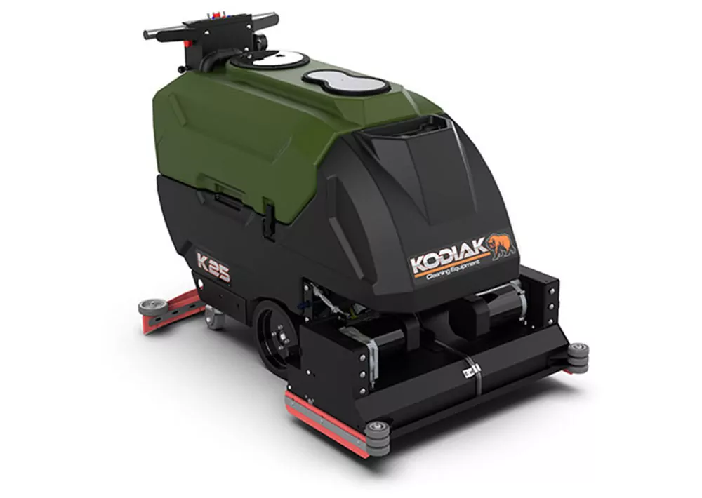 Kodiak K25 cylindrical walk-behind floor scrubber.