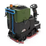 Back angle of Kodiak K42 cylindrical rider professional floor scrubber.