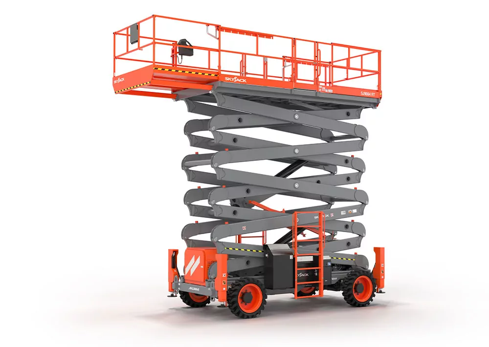 Skyjack SJ9664 RT rough terrain scissor lift.