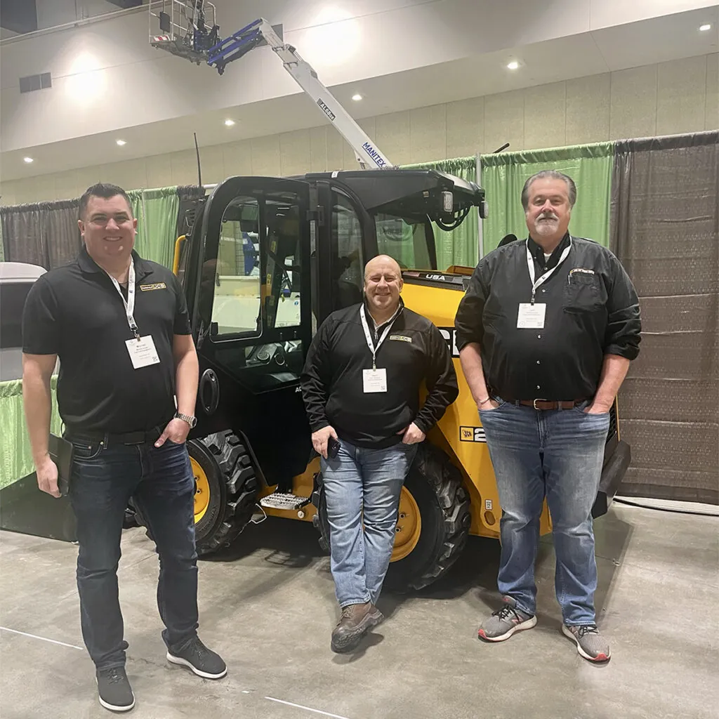 Fairchild Equipment's JCB team members at the 2024 Northern Green expo.
