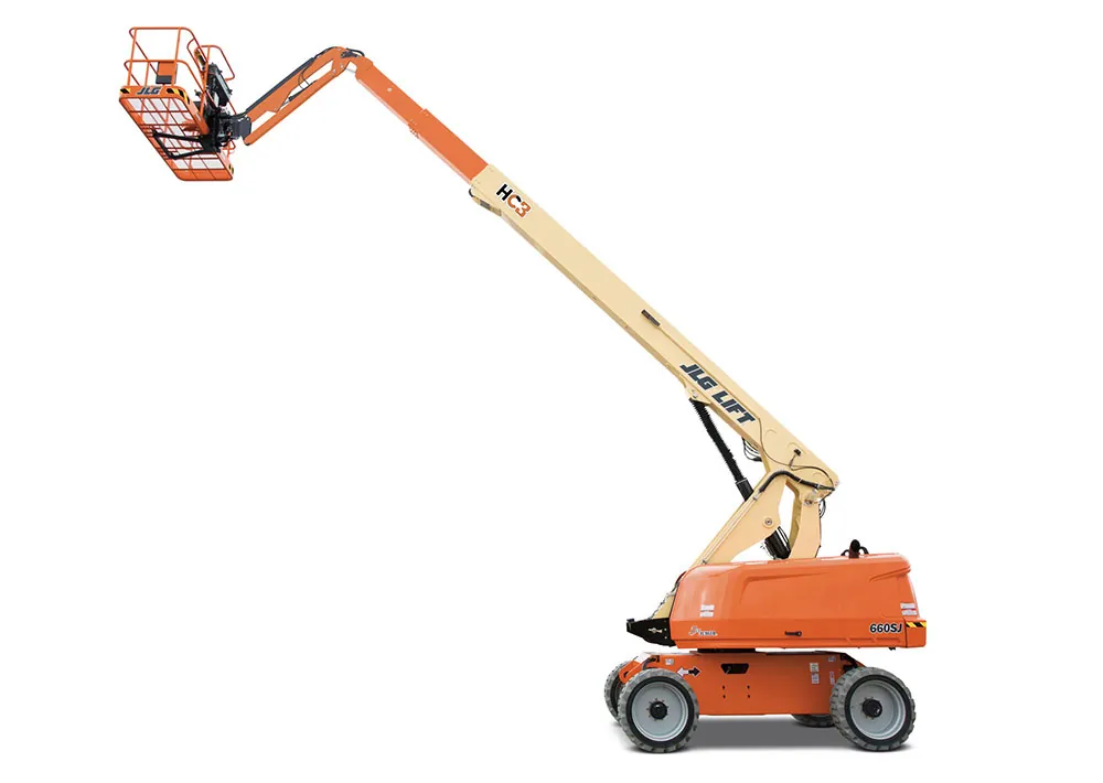 JLG 660SJ HC3 telescopic boom lift.