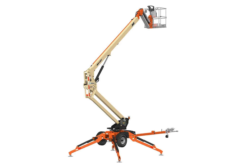 JLG ET500J tow-pro boom lift.