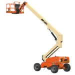 JLG H600SJ hybrid aerial telescopic boom lift.
