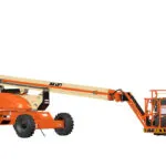 JLG H600SJP telescopic boom lift.