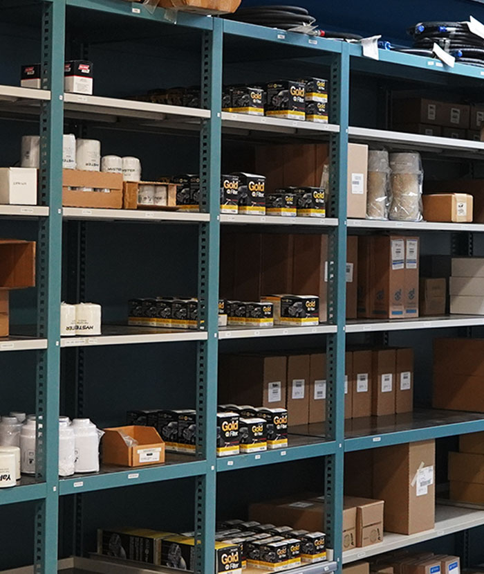 Parts inventory.