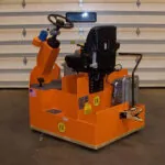 Back of sit-down rider RICO EX Tow Tractor.