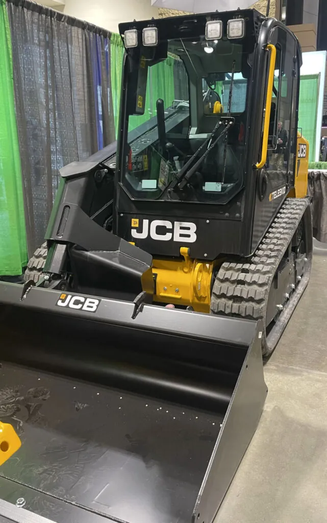 JCB 2TS-7T Teleskid at Fairchild Equipment's booth at the Northern Green 2025 Expo.