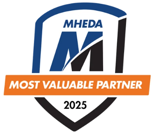 MHEDA MVP 2025 logo.