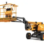 JCB AJ48D articulated boom lift, stowed.