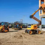 JCB AJ48D being used at construction building jobsite.