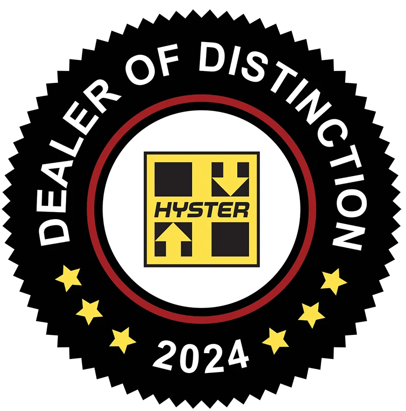 Hyster 2024 Dealer of Distinction logo.