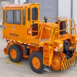 Rail King G7 Railcar mover with self-contained operator cab.