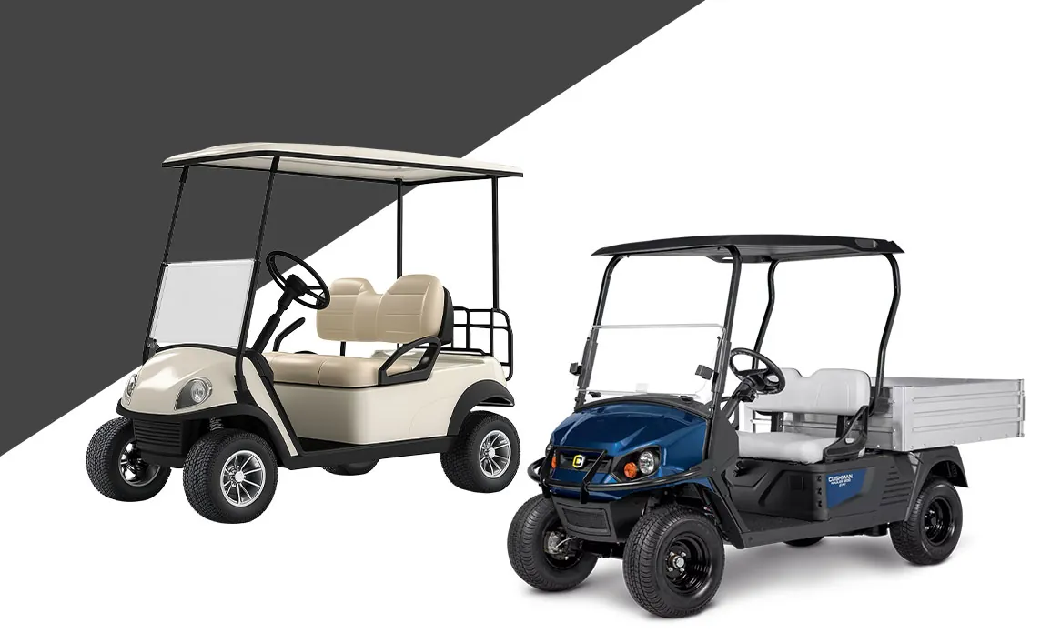 Golf Cart and Cushman Utility Vehicle.