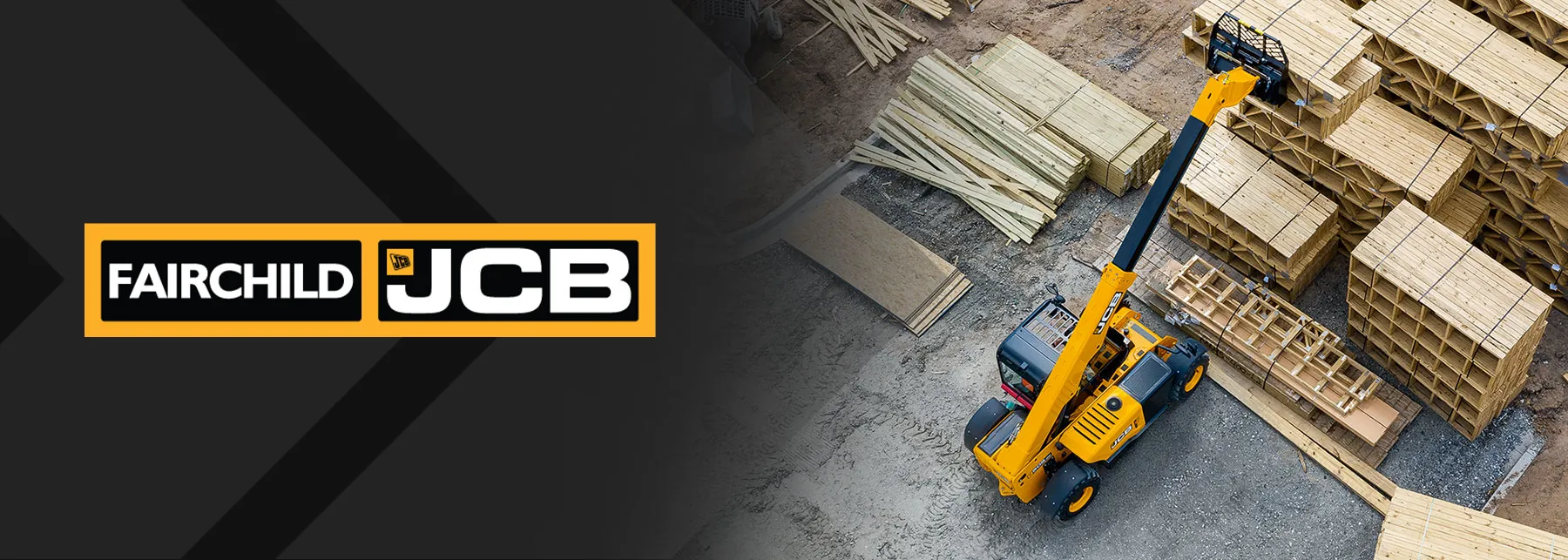 Telescopic Handler driving through job site.