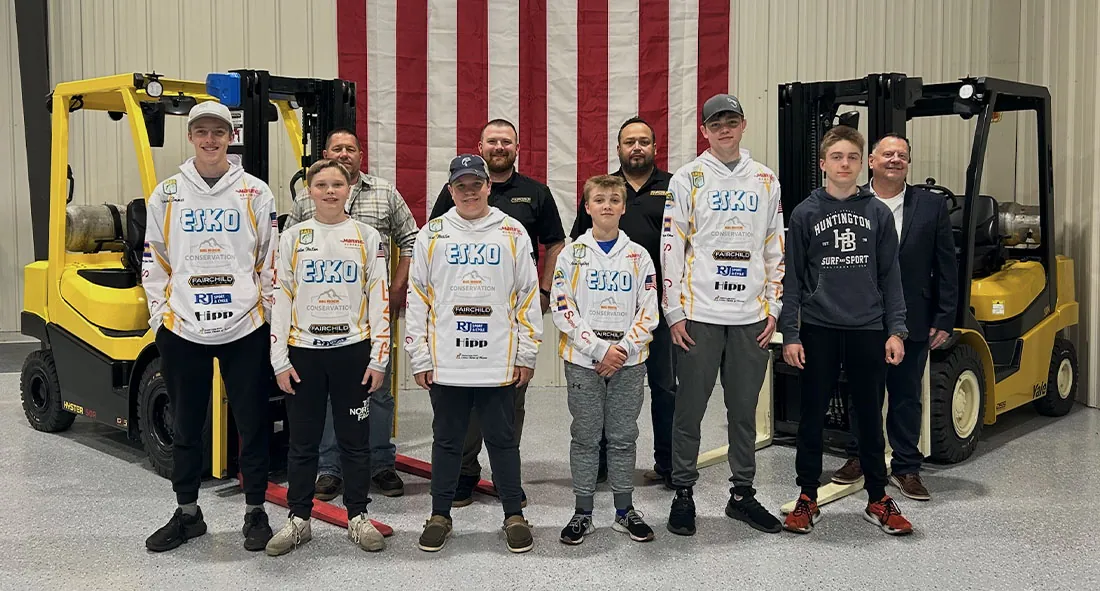 Fairchild Equipment representatives and Esko fishing team.