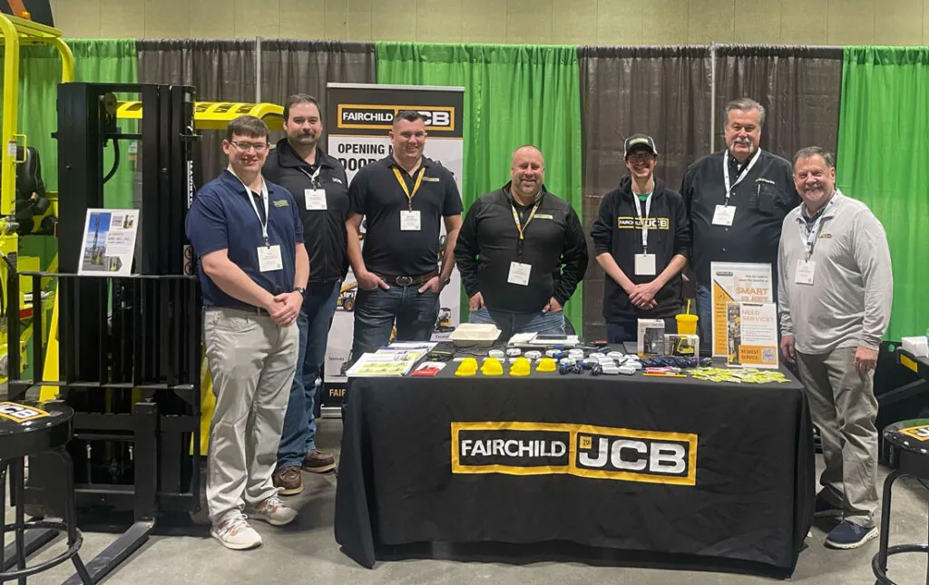 Fairchild Equipment team members at the Northern Green 2026 Fairchild booth.