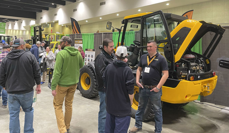 Fairchild JCB reps conversing at the Northern Green 2026 Show.