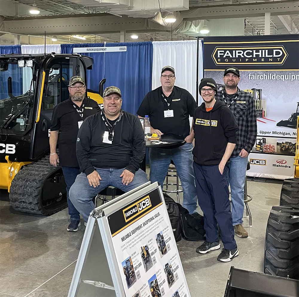 Fairchild JCB team at the 2026 WPS Farm Show.