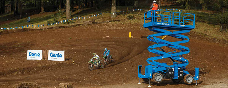 Genie rough terrain Scissor Lift.